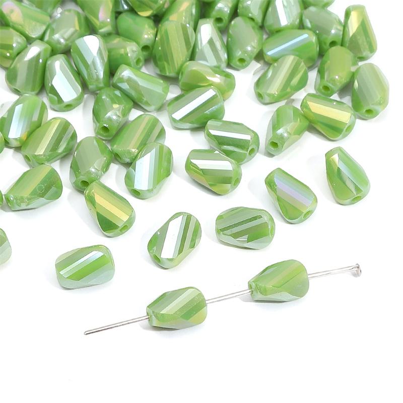10 шт. стеклянные бусины особой формы, хрустальные рассыпчатые бусины для изготовления ювелирных изделий своими руками, браслета, ожерелья зелёный
10 шт. стеклянные бусины особой формы, хрустальные рассыпчатые бусины для изготовления ювелирных изделий своими руками, браслета, ожерелья зелёный