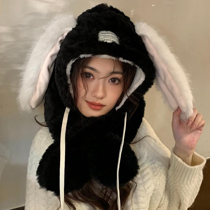 Милая плюшевая шапка с кроличьими ушками для женщин на осень и зиму, утолщенная корейская версия, подчеркивающая маленькое лицо, теплая и универсальная шапка-шарф для защиты ушей One Size
Милая плюшевая шапка с кроличьими ушками для женщин на осень и зиму, утолщенная корейская версия, подчеркивающая маленькое лицо, теплая и универсальная шапка-шарф для защиты ушей One Size