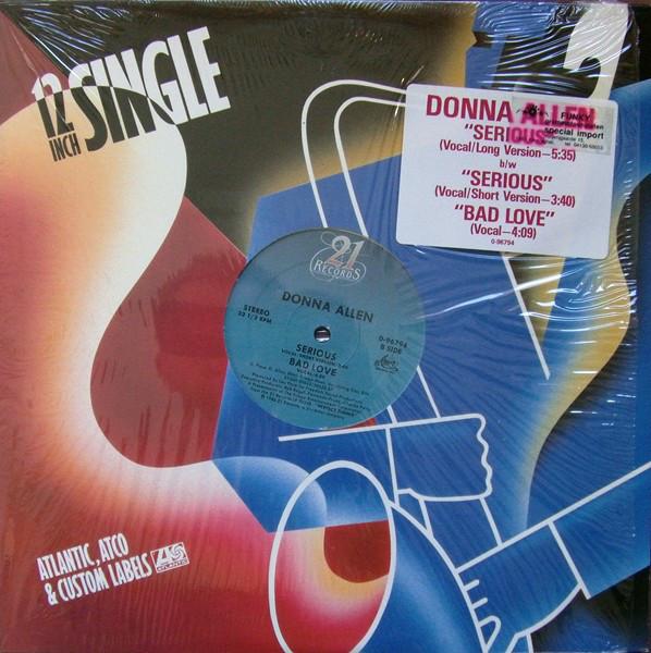 12inch Record DONNA ALLEN - Serious 096794 21 Records 1986 US Dance & Electronica Used
12inch Record DONNA ALLEN - Serious 096794 21 Records 1986 US Dance & Electronica Used