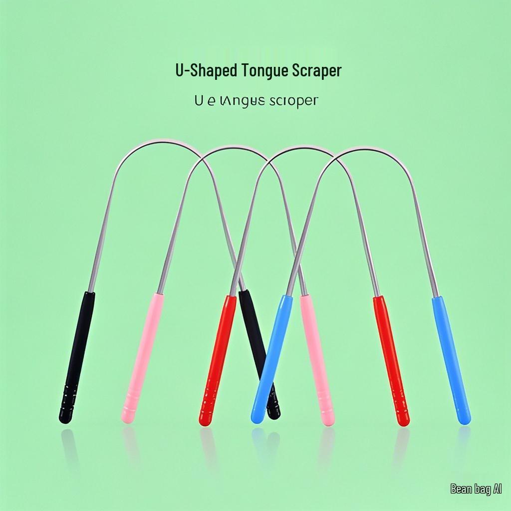 Stainless Steel U-shaped Tongue Scraper - Oral Cleaning Brush and Tongue Coating Cleaner
Stainless Steel U-shaped Tongue Scraper - Oral Cleaning Brush and Tongue Coating Cleaner