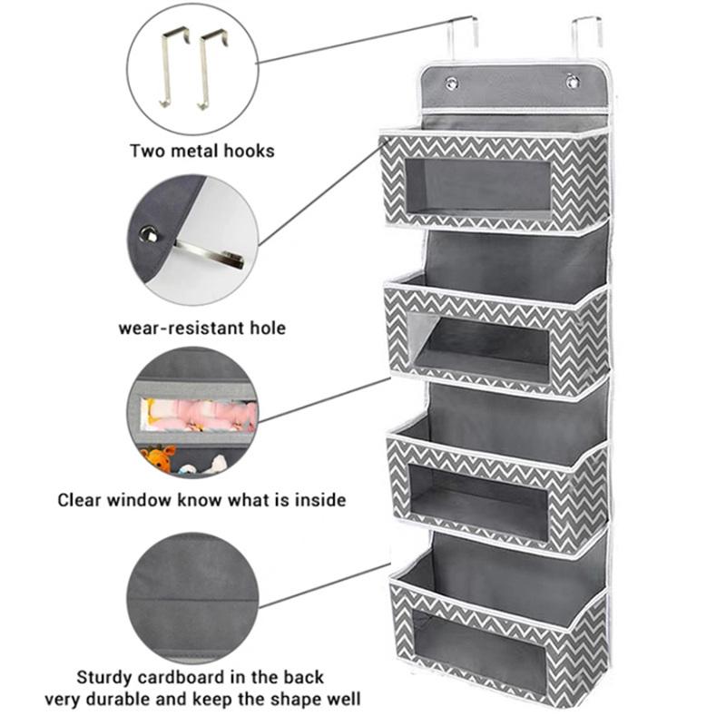Non-woven Fabric 4 Layer Storage Bag Home Wardrobe Door Back Hanging Organizer Wave Pattern
Non-woven Fabric 4 Layer Storage Bag Home Wardrobe Door Back Hanging Organizer Wave Pattern