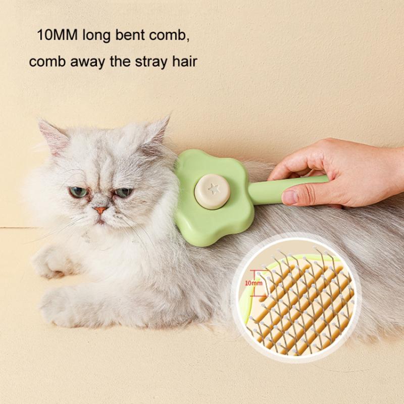 Star Shape Dog Cat Grooming Brush Pet Floating Hair Removal Massage Needle Comb with Self Cleaning Button Green
Star Shape Dog Cat Grooming Brush Pet Floating Hair Removal Massage Needle Comb with Self Cleaning Button Green