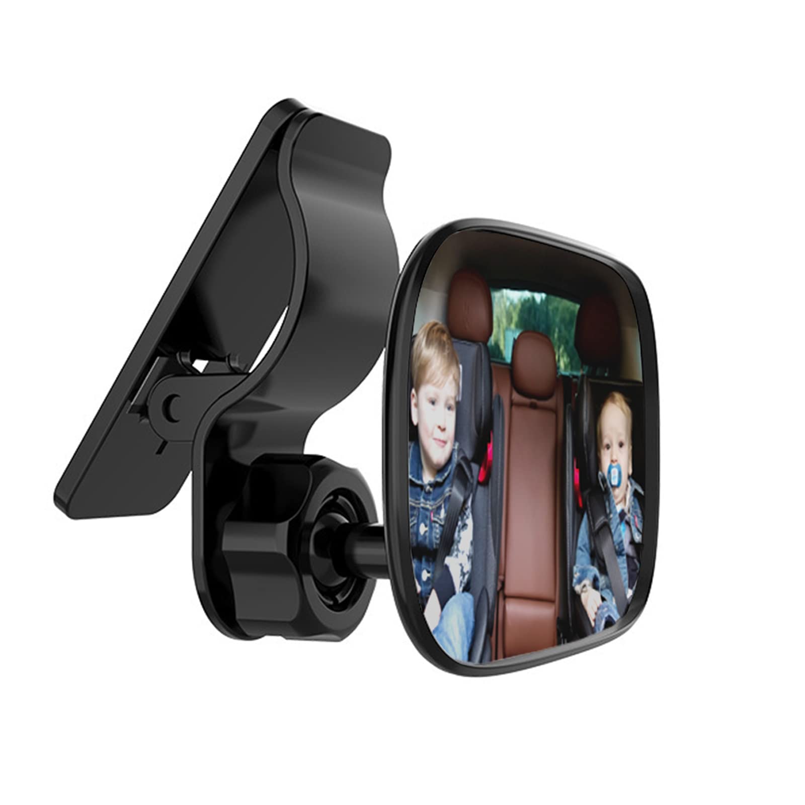 DFsucces Car Baby Curved Wide View Rear Seat Baby Seat Auxiliary Mirror for Checking on Child Without Turning 89mm x 56mm Mirror, Mirror, 360-Degree чёрный
DFsucces Car Baby Curved Wide View Rear Seat Baby Seat Auxiliary Mirror for Checking on Child Without Turning 89mm x 56mm Mirror, Mirror, 360-Degree чёрный