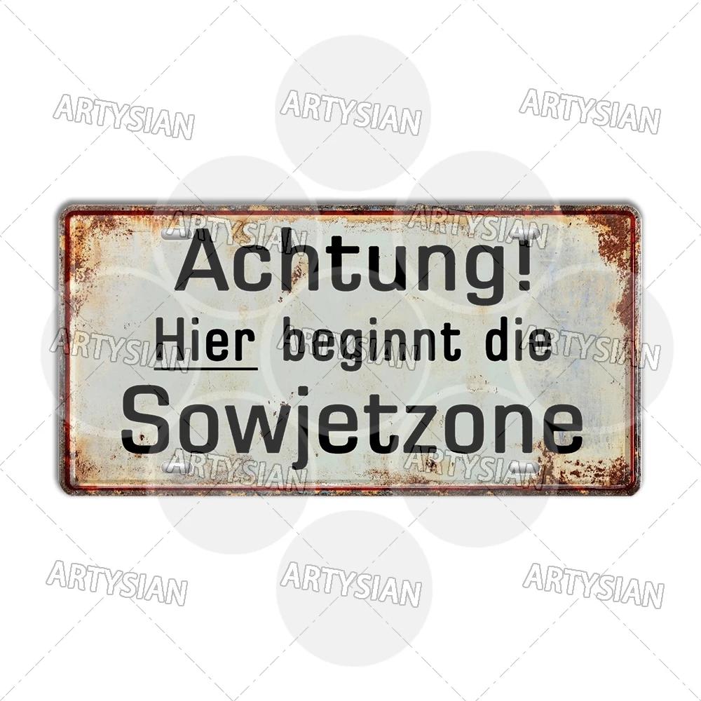 Холодна війна Гасло кордону Попереджувальний знак Другої світової війни Військові Німеччина Східна Німеччина Радянський Союз Берлінська стіна Попередження Металева табличка DDR Сектор 6x12inch
Холодна війна Гасло кордону Попереджувальний знак Другої світової війни Військові Німеччина Східна Німеччина Радянський Союз Берлінська стіна Попередження Металева табличка DDR Сектор 6x12inch