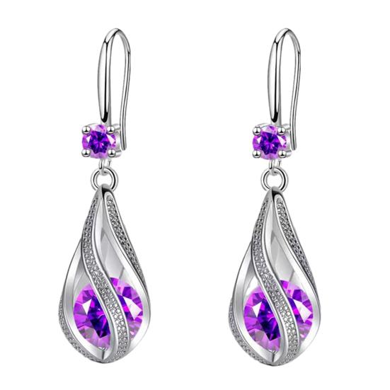 1 Pair Drop Earrings Cubic Zirconia Waterdrop Shape Long Earrings Lightweight Smooth Surface Hook Earrings Banquet Dance Accessories фиолетовый
1 Pair Drop Earrings Cubic Zirconia Waterdrop Shape Long Earrings Lightweight Smooth Surface Hook Earrings Banquet Dance Accessories фиолетовый