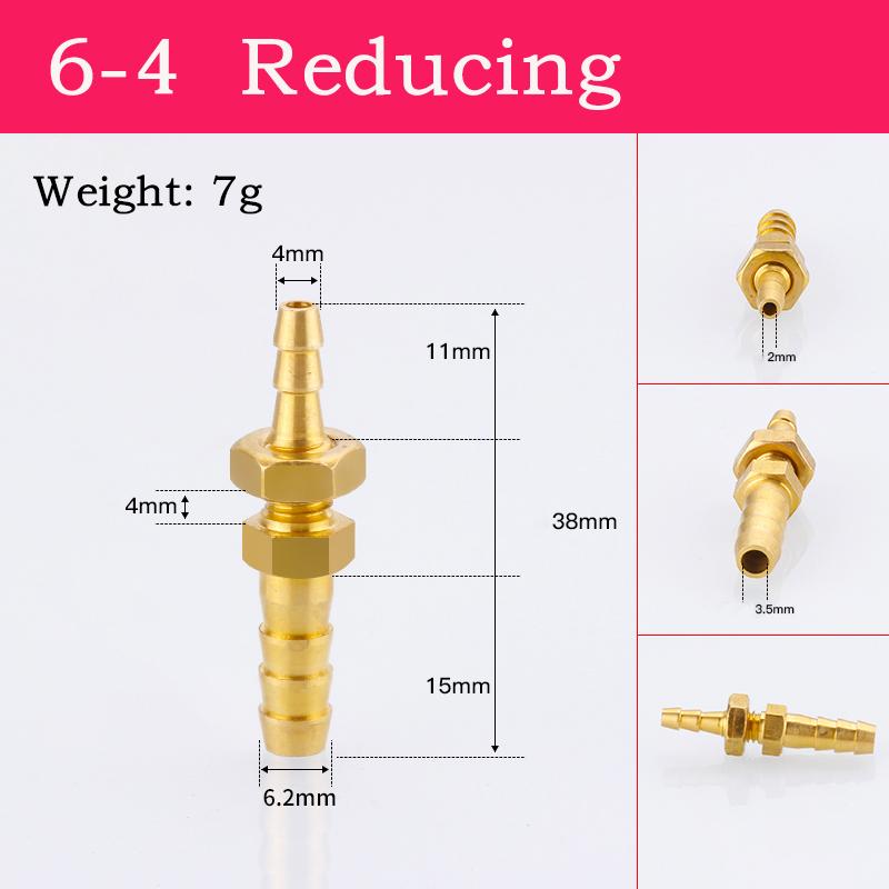 1PCS 4mm 6mm 8mm10mm 12mm 14mm 16mm 19mm 25mm Brass Reducing Barb Pipe Fitting Connector Hose Copper Pagoda Water Tube Fittings 1 pcs
1PCS 4mm 6mm 8mm10mm 12mm 14mm 16mm 19mm 25mm Brass Reducing Barb Pipe Fitting Connector Hose Copper Pagoda Water Tube Fittings 1 pcs