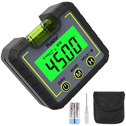 Huepar AG01 Digital Angle Meter, Inclinometer, Digital Level, Level Box with Backlight, Magnet, Compact, Mini, Japanese Instruction Manual Included
Huepar AG01 Digital Angle Meter, Inclinometer, Digital Level, Level Box with Backlight, Magnet, Compact, Mini, Japanese Instruction Manual Included