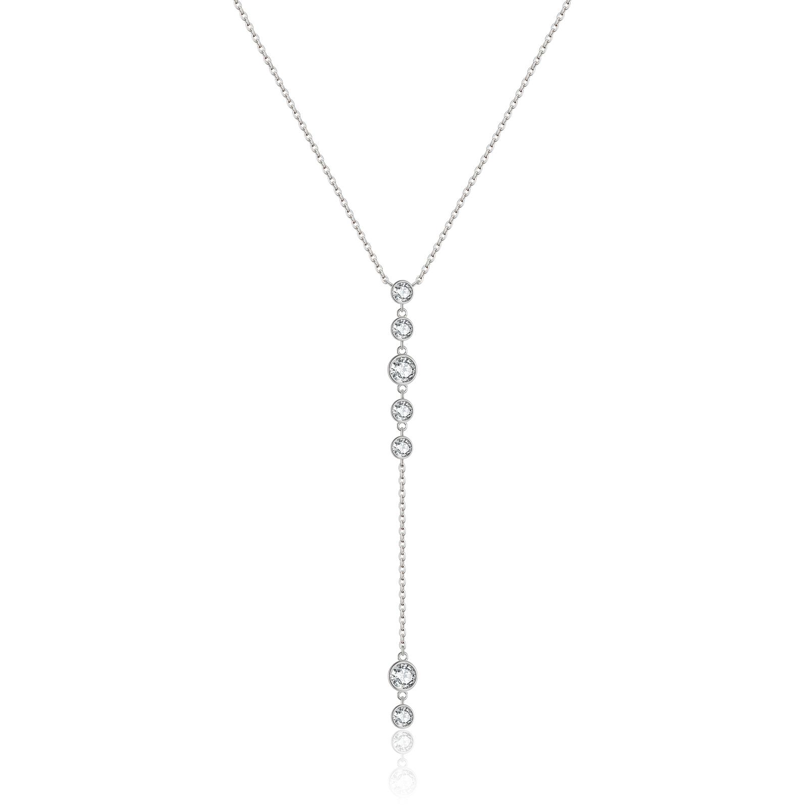 5 Sterling Silver Gold Long Chain Zircon CZ Pendant Choker Drop Necklace Women Luxury Fine Jewelry for Wedding серебряный
5 Sterling Silver Gold Long Chain Zircon CZ Pendant Choker Drop Necklace Women Luxury Fine Jewelry for Wedding серебряный