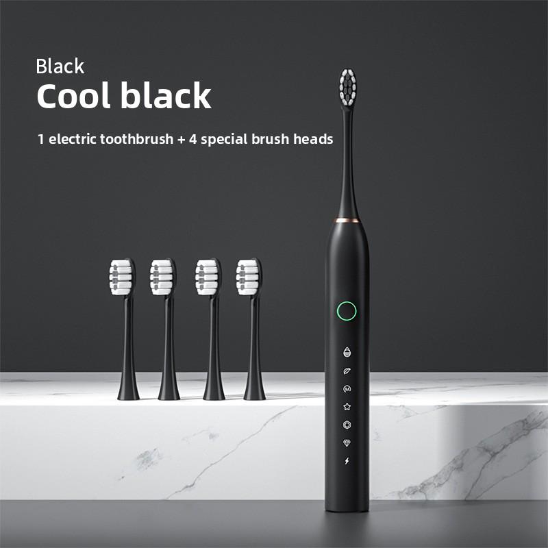 New Electric Toothbrush Adult Bright White Mechanized Charging Waterresistant Sonic Soft Bristle Brushes Children s Men s and Women s Couple Set чорний
New Electric Toothbrush Adult Bright White Mechanized Charging Waterresistant Sonic Soft Bristle Brushes Children s Men s and Women s Couple Set чорний