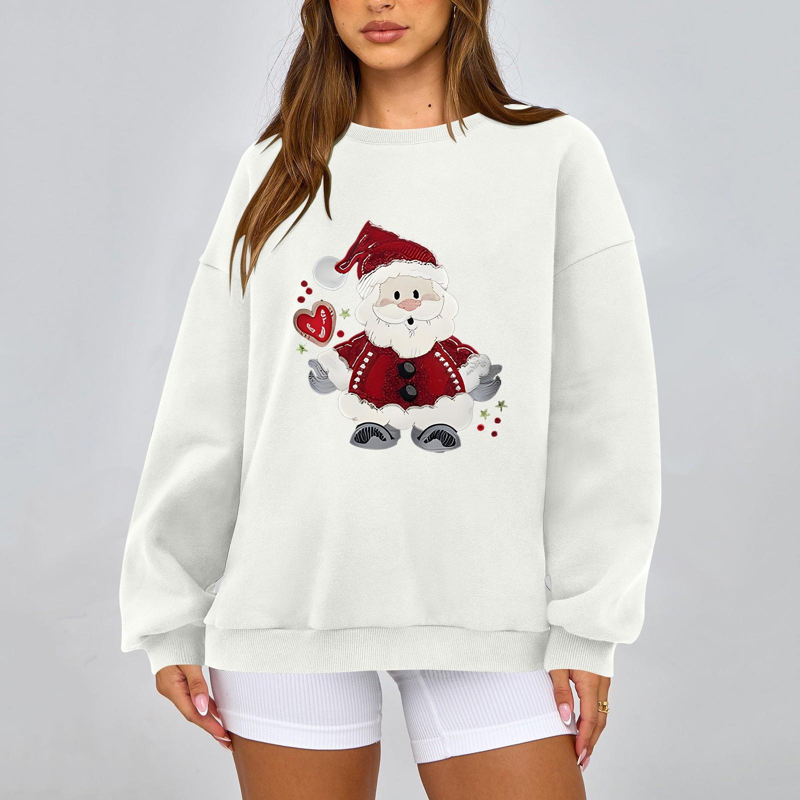 Женская модная повседневная свободная толстовка с круглым вырезом и длинным рукавом, однотонная L белый
Женская модная повседневная свободная толстовка с круглым вырезом и длинным рукавом, однотонная L белый