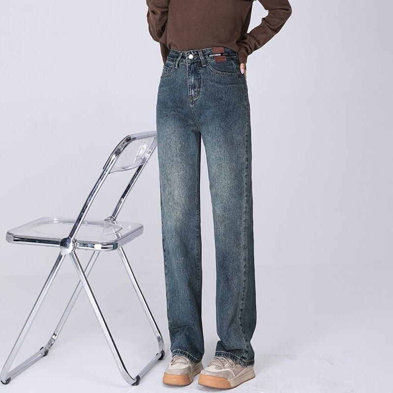 2022 весенне-осенние новые корейские джинсы с высокой талией в стиле ретро для женщин, модные прямые тонкие широкие эластичные джинсы для отдыха S
2022 весенне-осенние новые корейские джинсы с высокой талией в стиле ретро для женщин, модные прямые тонкие широкие эластичные джинсы для отдыха S