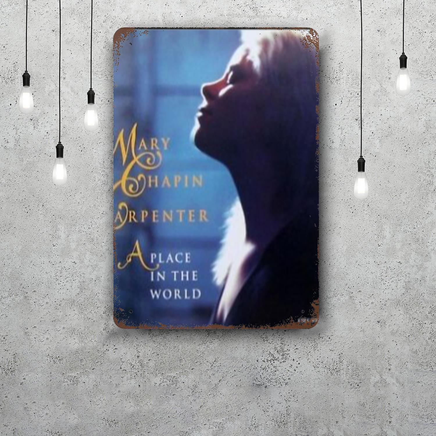 Mary Chapin Carpenter Decor Poster Vintage Tin Sign Metal Sign Decorative Plaque for Pub Bar Man Cave Club Wall Decoration 20x30cm(7.8x11.8inch)
Mary Chapin Carpenter Decor Poster Vintage Tin Sign Metal Sign Decorative Plaque for Pub Bar Man Cave Club Wall Decoration 20x30cm(7.8x11.8inch)