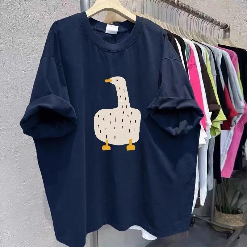 Womens Casual Duck Print Loose Short Sleeve T Shirt M темно-синий
Womens Casual Duck Print Loose Short Sleeve T Shirt M темно-синий