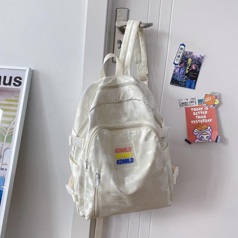 Japanese leisure junior high school students tide brand backpack niche schoolbag male and female college students anti-splashing checkerboard backpack
Japanese leisure junior high school students tide brand backpack niche schoolbag male and female college students anti-splashing checkerboard backpack