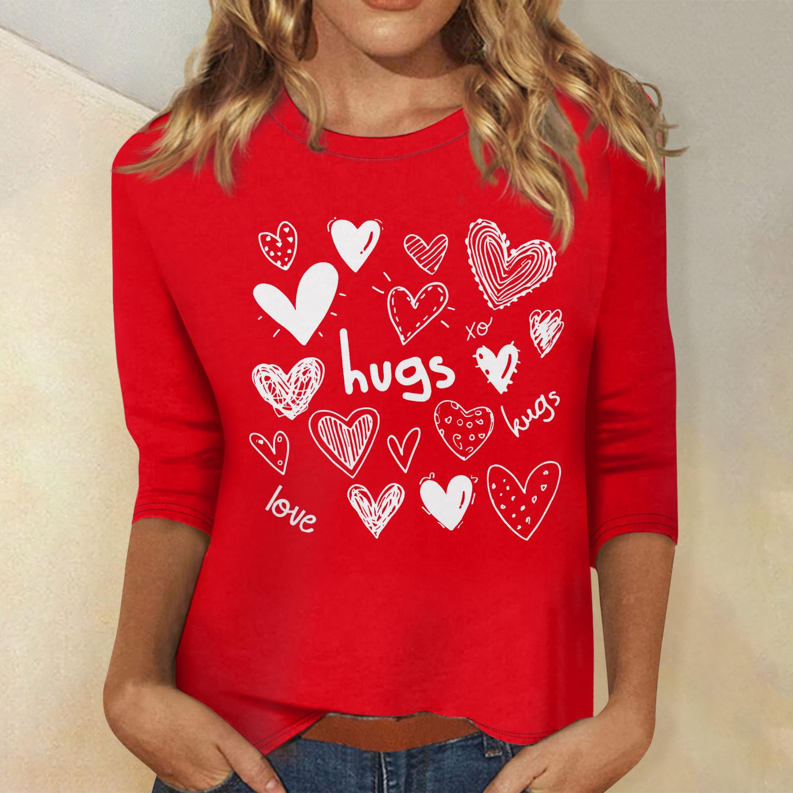 Жіноча модна повсякденна вільна футболка з принтом і круглим вирізом з рукавом 3/4 XL
Жіноча модна повсякденна вільна футболка з принтом і круглим вирізом з рукавом 3/4 XL