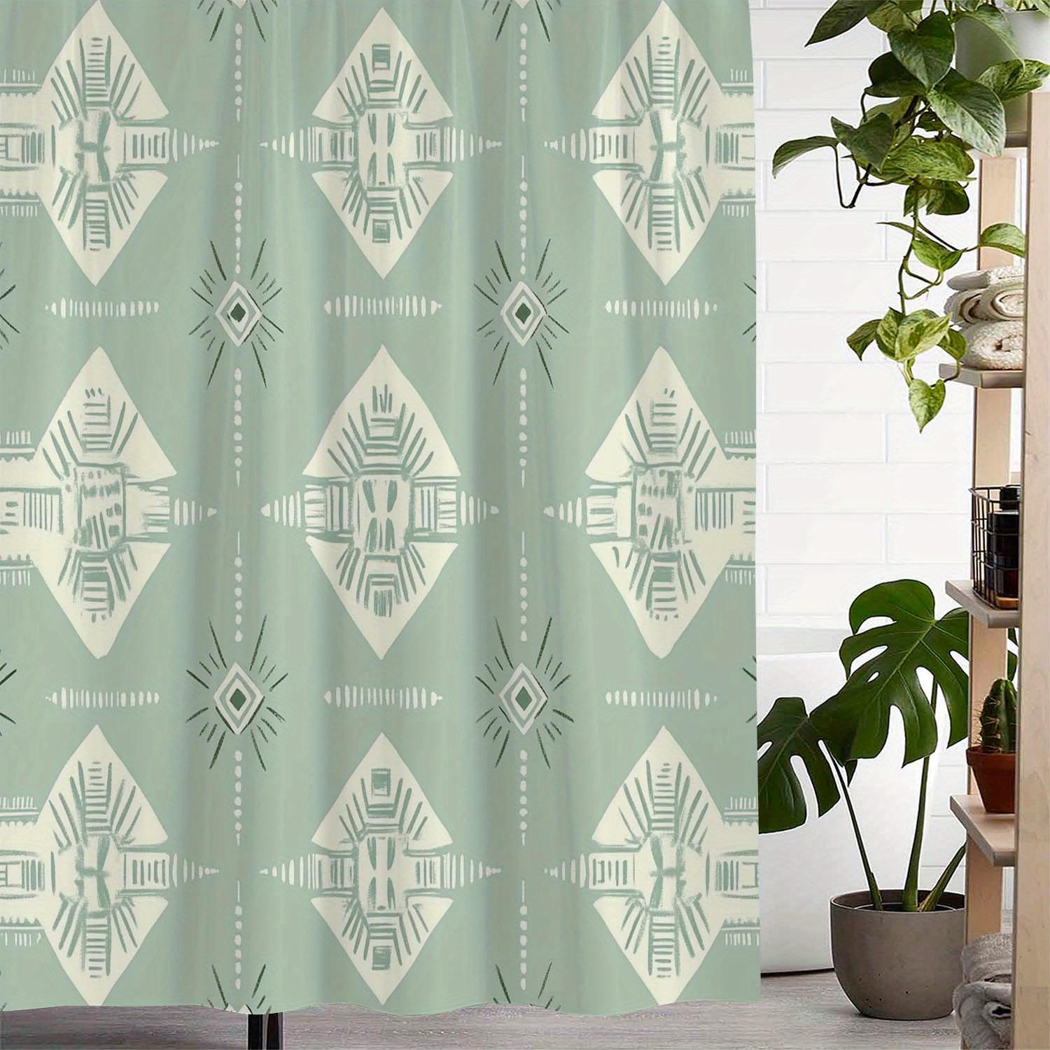 One Piece Of Vintage Bohemian Pattern Printed Shower Curtain, Window Curtain With 12 Hooks W60H190(CM)-1 Pcs
One Piece Of Vintage Bohemian Pattern Printed Shower Curtain, Window Curtain With 12 Hooks W60H190(CM)-1 Pcs