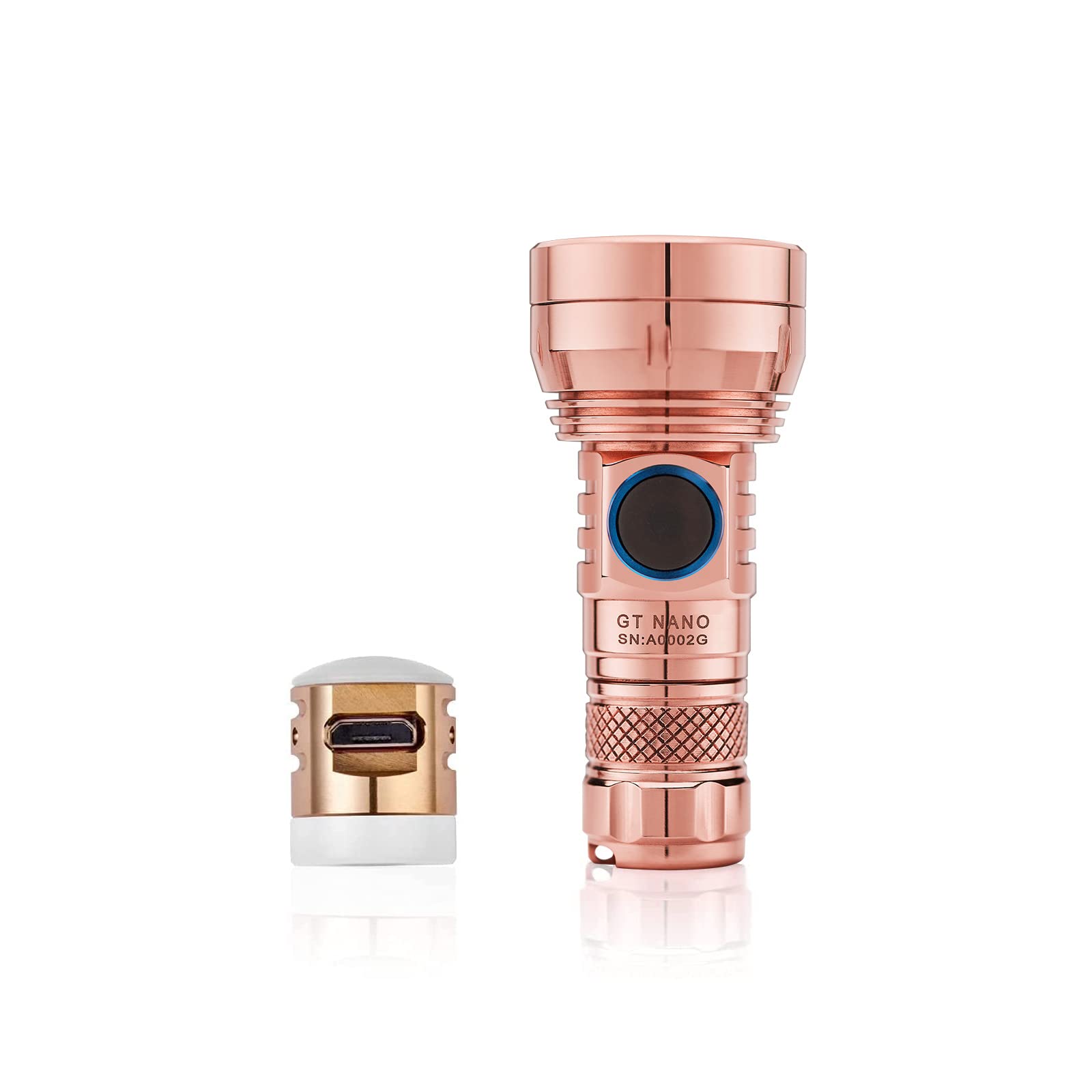 LUMINTOP Міні Маленький Перезаряджуваний Дальність Освітлення 450м NANOCOPPER Червоне Світло, Брелок, (GT Золото) червоний
LUMINTOP Міні Маленький Перезаряджуваний Дальність Освітлення 450м NANOCOPPER Червоне Світло, Брелок, (GT Золото) червоний