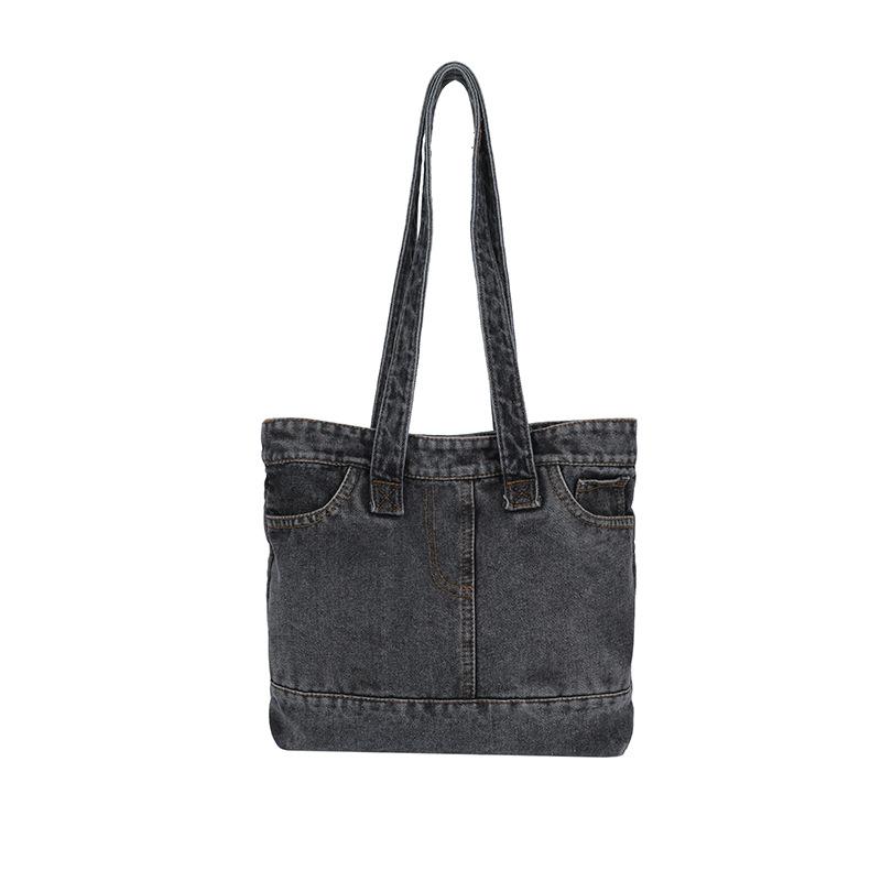Vintage Denim Bag Women s Large Capacity Lightweight Tote Bag Student Shoulder Bag чорний
Vintage Denim Bag Women s Large Capacity Lightweight Tote Bag Student Shoulder Bag чорний