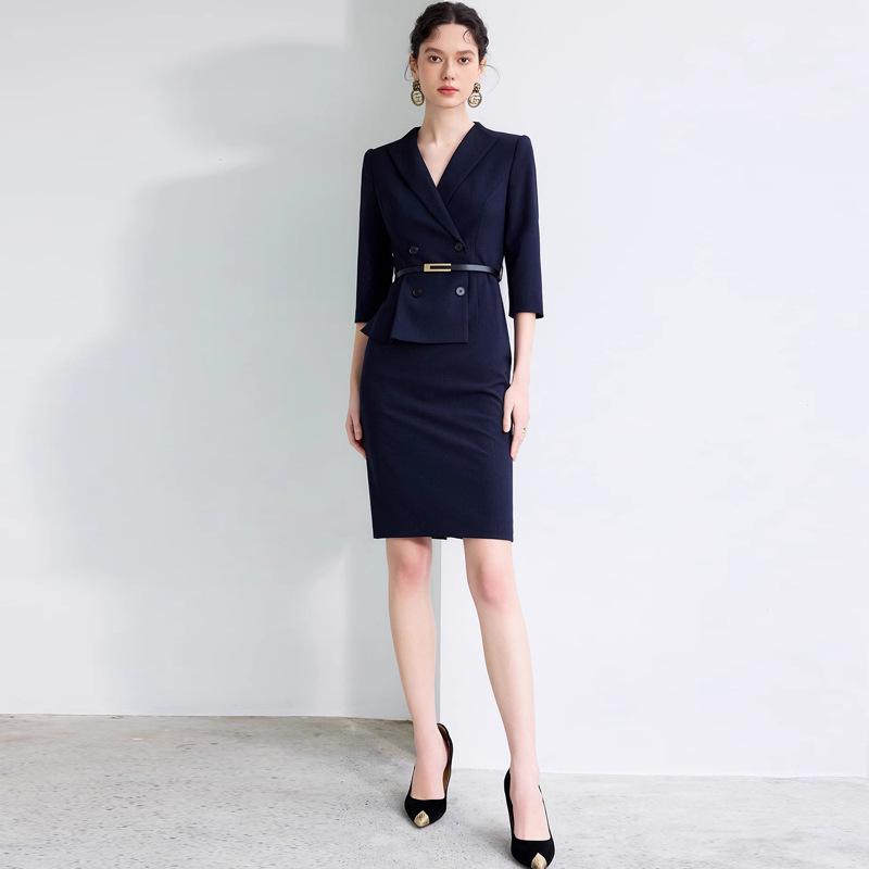 AD Navy Blue Women s Blazer Dress - 2025 Spring Style, High-End Professional Workwear, Goddess-Like Elegance Small
AD Navy Blue Women s Blazer Dress - 2025 Spring Style, High-End Professional Workwear, Goddess-Like Elegance Small