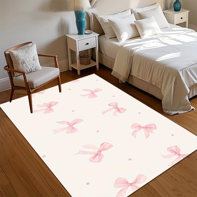 Watercolor Pink Bow Area Rug Non Slip Soft Floor Carpet for Girls Room Nursery Bedroom Living Room Playroom Entryway Decor 40X60cm
Watercolor Pink Bow Area Rug Non Slip Soft Floor Carpet for Girls Room Nursery Bedroom Living Room Playroom Entryway Decor 40X60cm