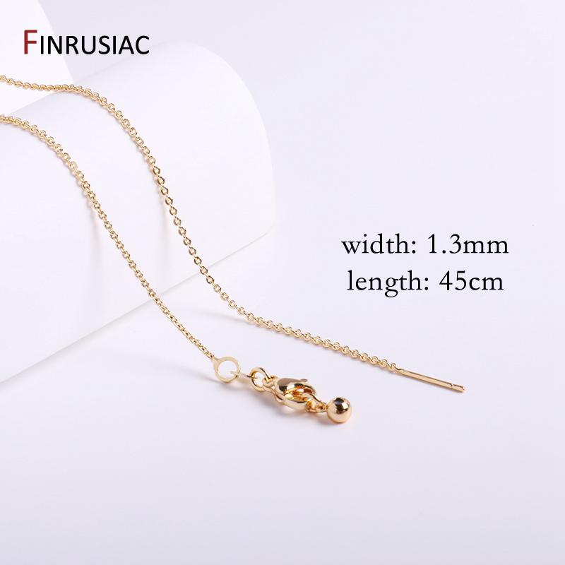 18K Gold Plated Brass Metal Necklace Chains for Jewelry Making, High Quality Chains For Neckalce Making Supplies 1 piece
18K Gold Plated Brass Metal Necklace Chains for Jewelry Making, High Quality Chains For Neckalce Making Supplies 1 piece