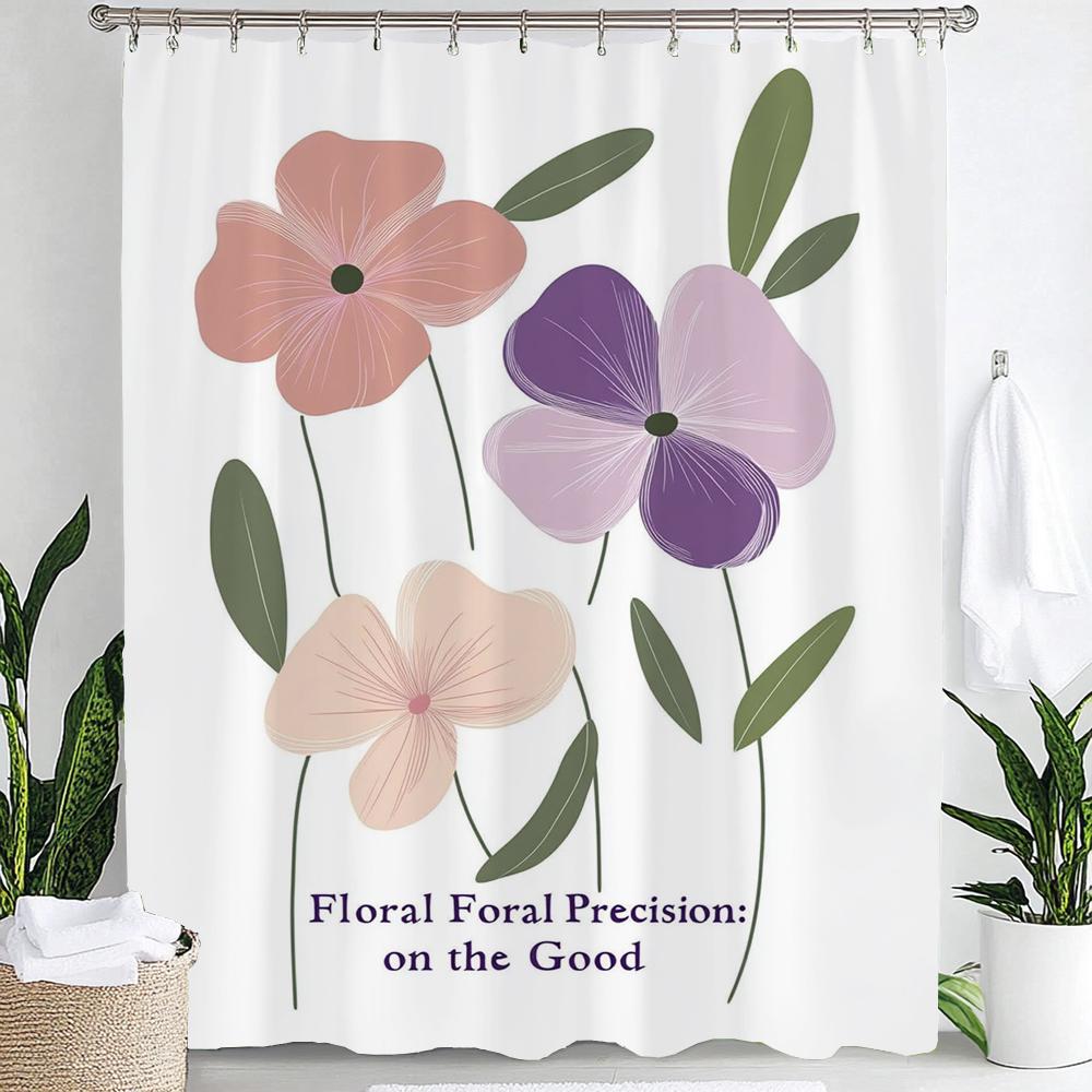 Nordic Minimalist Art Flowers Printing Shower Curtain Bathroom Decoration Curtain,Hanging Curtain With Hooks Machine Washable W60H190(CM)-1 Pcs
Nordic Minimalist Art Flowers Printing Shower Curtain Bathroom Decoration Curtain,Hanging Curtain With Hooks Machine Washable W60H190(CM)-1 Pcs