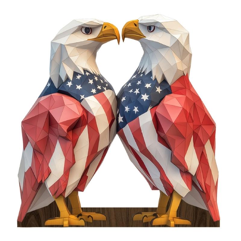 Wooden Bird Sculpture Patriotic Bird Figurine Perfect for July 4th and Memorial Day Table Decoration
Wooden Bird Sculpture Patriotic Bird Figurine Perfect for July 4th and Memorial Day Table Decoration