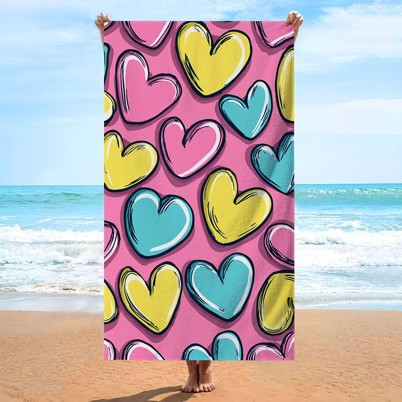 Valentine s Beach Towel – Oversized Colorful Hearts Print, Soft Microfiber Unisex Towel 35x70 Inch for Couples Gift Beach Pool W30*H60(CM)
Valentine s Beach Towel – Oversized Colorful Hearts Print, Soft Microfiber Unisex Towel 35x70 Inch for Couples Gift Beach Pool W30*H60(CM)