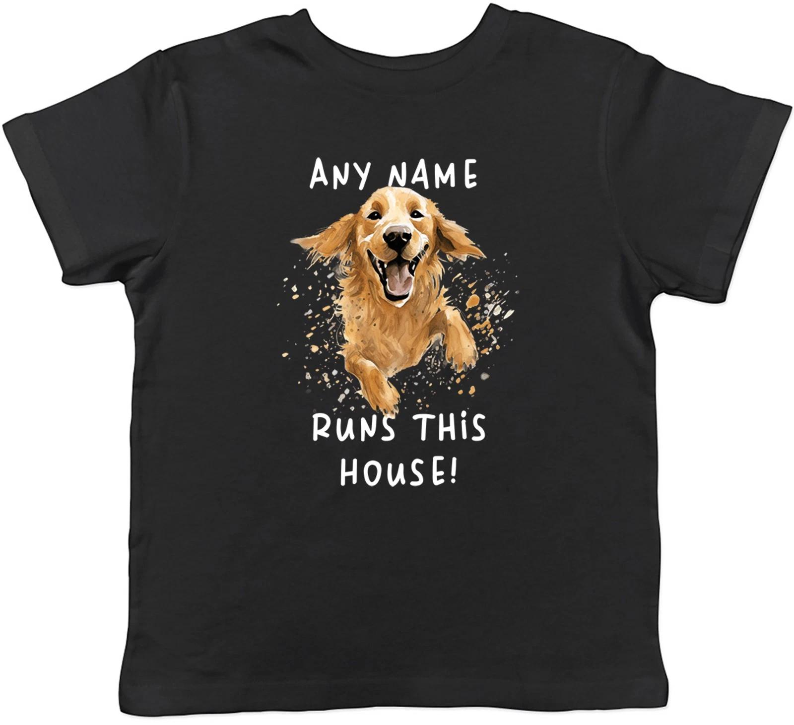 Personalised Golden Retriever Runs This House Dog Kids T-Shirt Boys Girls Gift 130
Personalised Golden Retriever Runs This House Dog Kids T-Shirt Boys Girls Gift 130