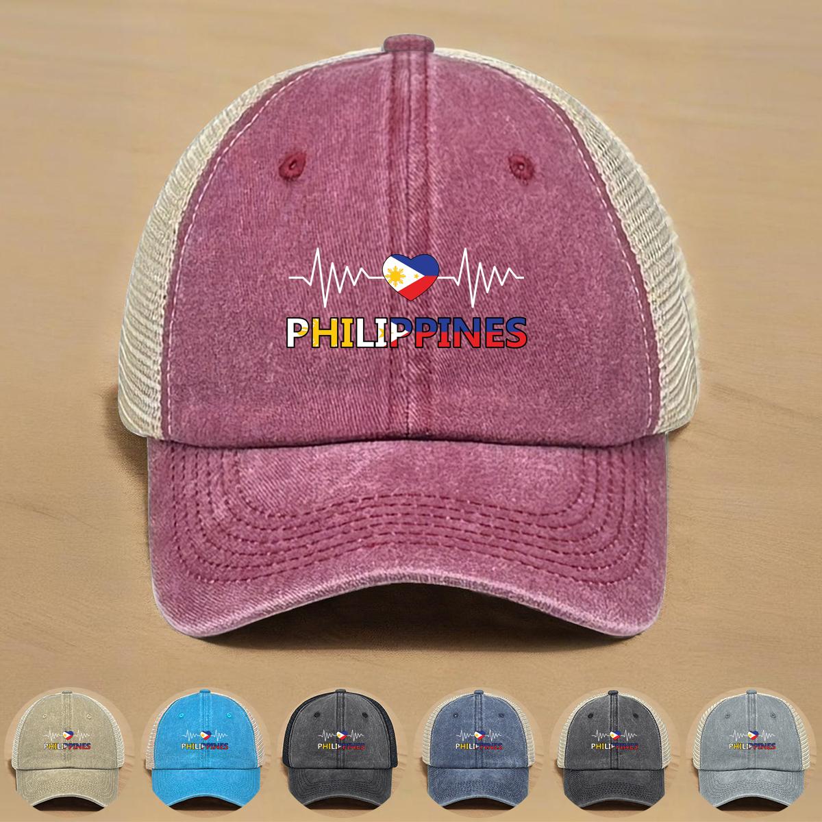 Heart Waves Philippine Flag Print Adjustable Mesh Cap, Patriotic Flat Cap Stylish Vintage-Inspired Polyester Slouchy Snapback Sun Hat as the picture чорний
Heart Waves Philippine Flag Print Adjustable Mesh Cap, Patriotic Flat Cap Stylish Vintage-Inspired Polyester Slouchy Snapback Sun Hat as the picture чорний