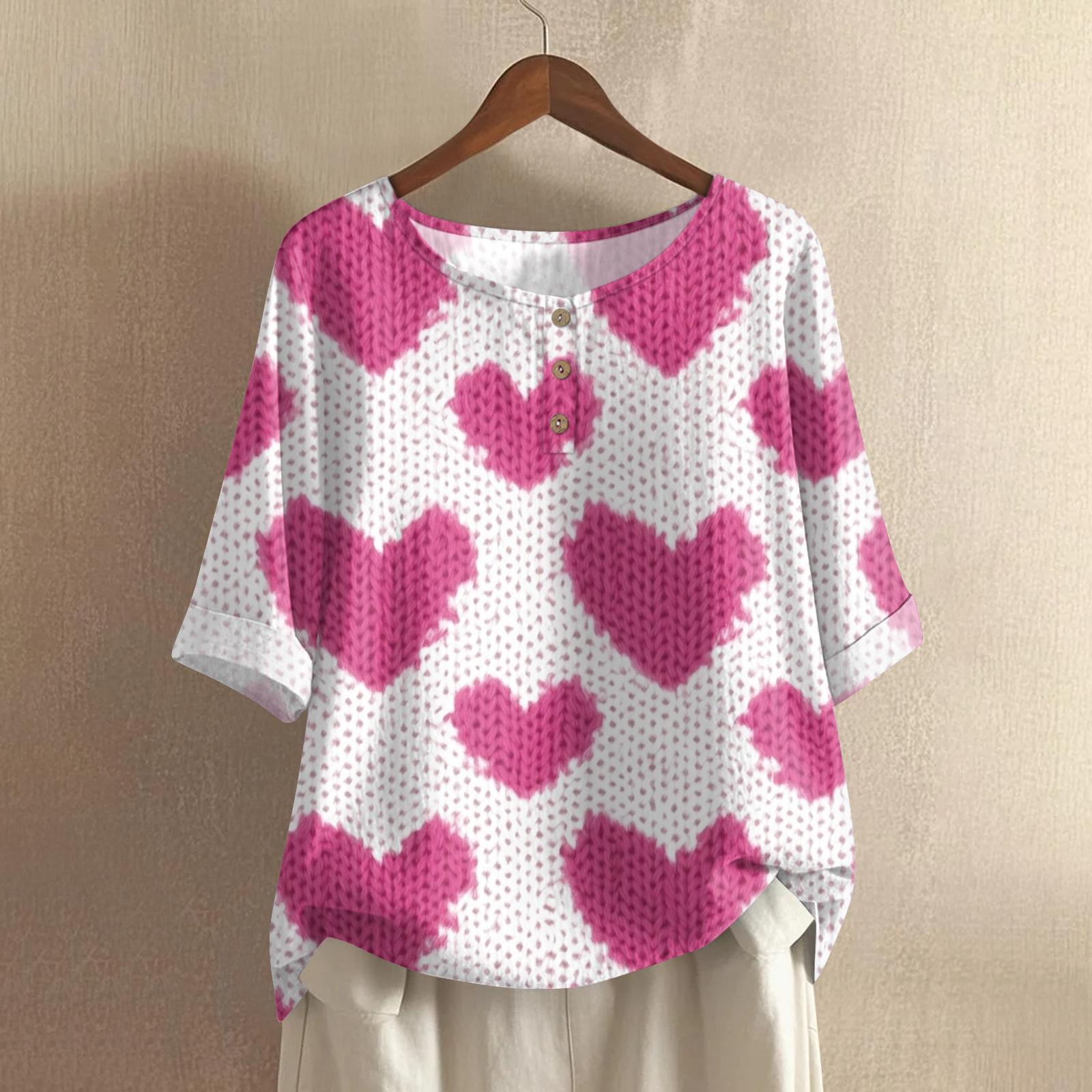 Women s Casual And Comfortable Mid-Length Round-Neck Fashion Print Cotton-Linen Top L рожевий
Women s Casual And Comfortable Mid-Length Round-Neck Fashion Print Cotton-Linen Top L рожевий