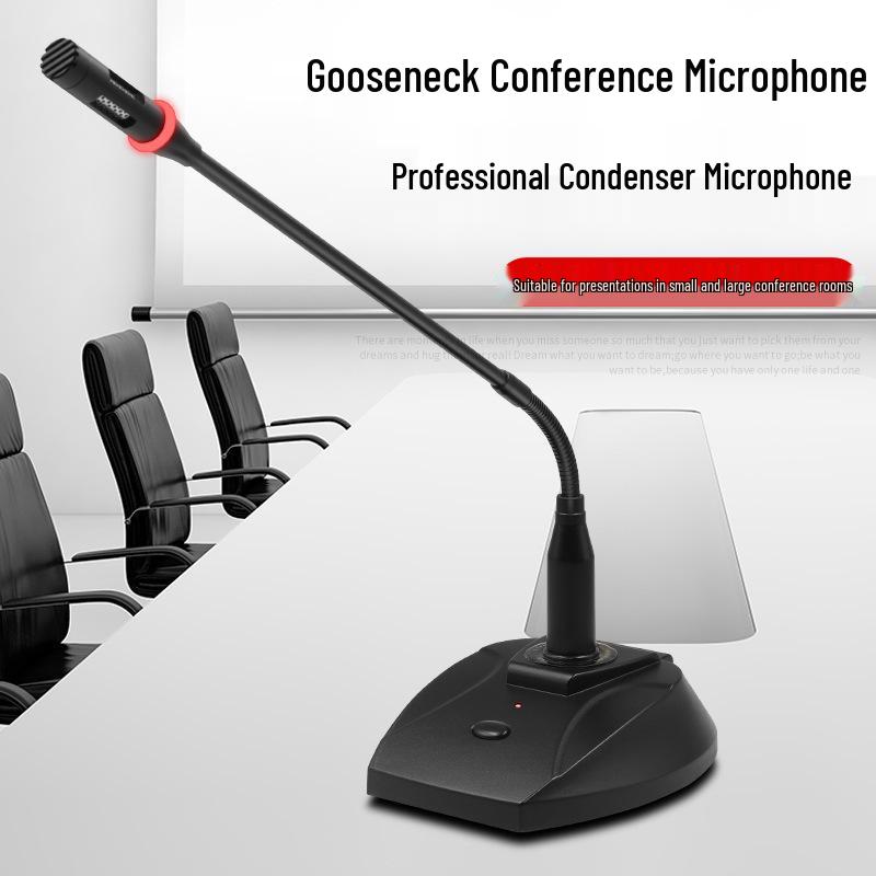 Gooseneck Wired Condenser Microphone for Meetings, Broadcasts, and Speeches
Gooseneck Wired Condenser Microphone for Meetings, Broadcasts, and Speeches