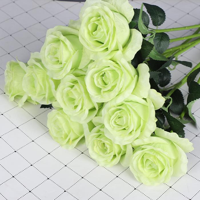 1 pcs Simulated rose bouquet, silk flower, plastic flower, fake flower, living room decoration, dried flower, dining table decoration
1 pcs Simulated rose bouquet, silk flower, plastic flower, fake flower, living room decoration, dried flower, dining table decoration