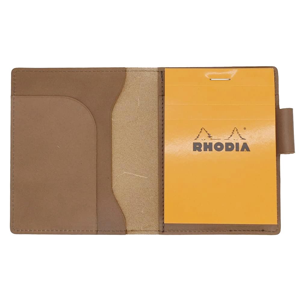 Rhodia No. 11 Horizontal Cover with Pen Holder, Genuine Leather (Made in Japan) with One RHODIA Notepad (Greige Ash)
Rhodia No. 11 Horizontal Cover with Pen Holder, Genuine Leather (Made in Japan) with One RHODIA Notepad (Greige Ash)