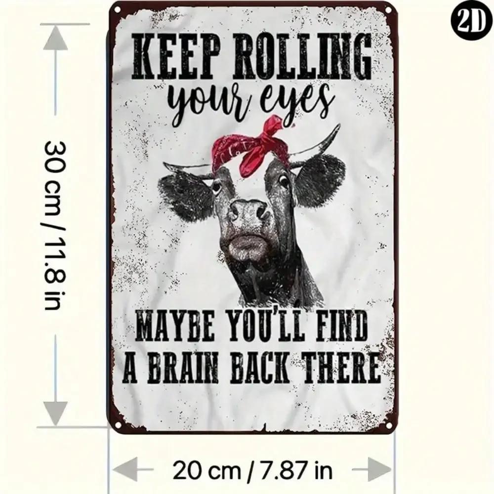 Ironic Cow Metal Wall Art for Home Bar Decor Funny Brain Logo Sign 20x30cm
Ironic Cow Metal Wall Art for Home Bar Decor Funny Brain Logo Sign 20x30cm
