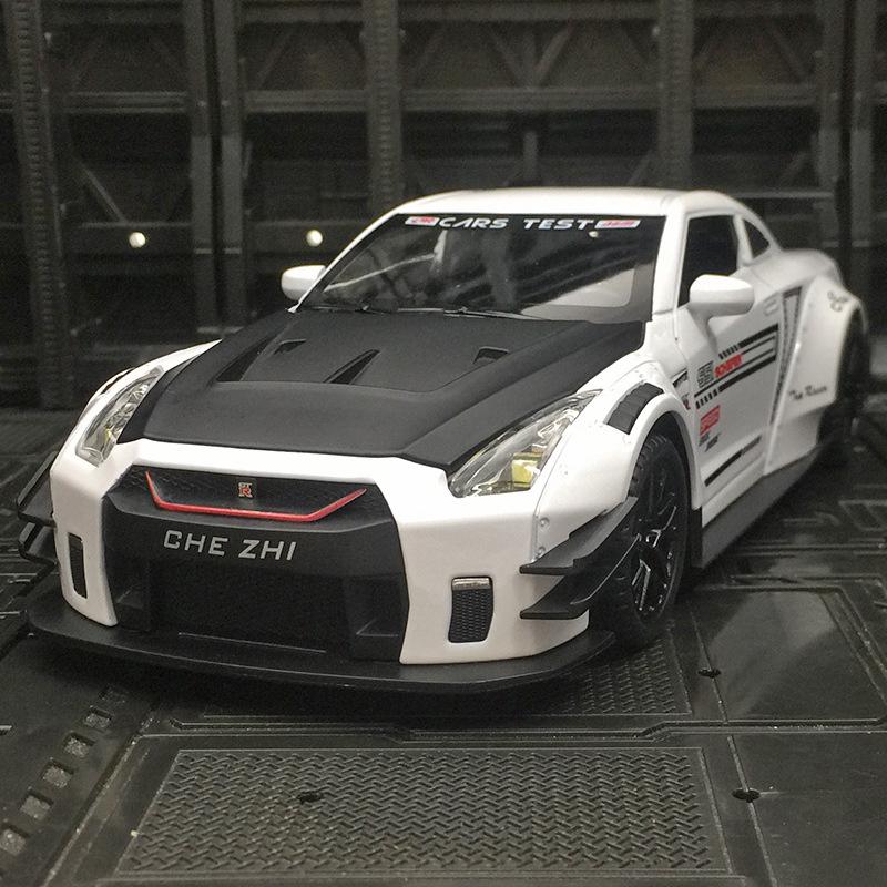 Модель Car Zhi GT Alloy R35: Игрушечная спортивная машина с большим крылом, со звуком и светом чёрный
Модель Car Zhi GT Alloy R35: Игрушечная спортивная машина с большим крылом, со звуком и светом чёрный
