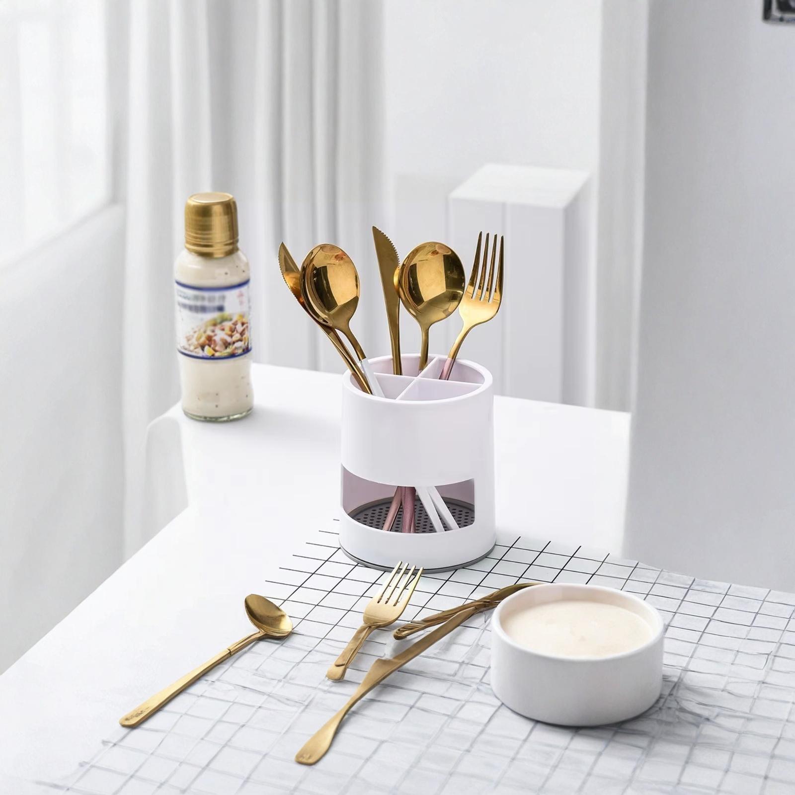 Multifunctional Storage Rack for Chopsticks Tableware Bathroom Organizer one size білий
Multifunctional Storage Rack for Chopsticks Tableware Bathroom Organizer one size білий