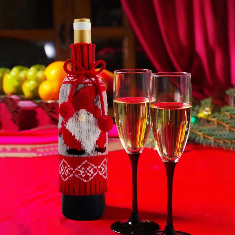 Durable Christmas Bottle Set Portable Wine Bottle Bag Christmas Knitted Wine Set Restaurant
Durable Christmas Bottle Set Portable Wine Bottle Bag Christmas Knitted Wine Set Restaurant