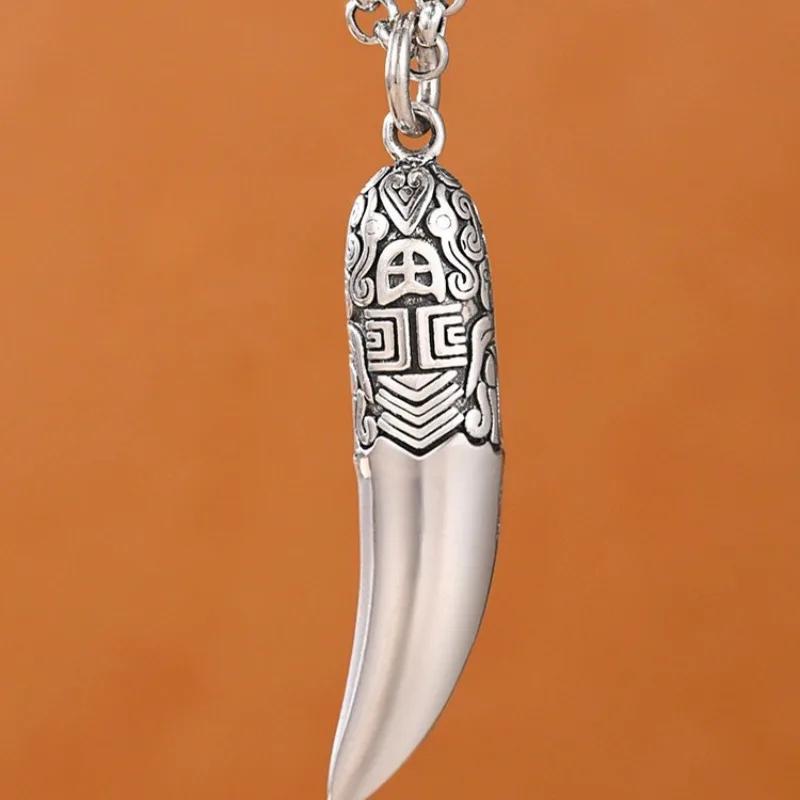 Creative Ethnic Style glossy Necklace Keel chains Banquet faceted wolf tooth Pendant for Men s Retro Jewelry 45cm
Creative Ethnic Style glossy Necklace Keel chains Banquet faceted wolf tooth Pendant for Men s Retro Jewelry 45cm