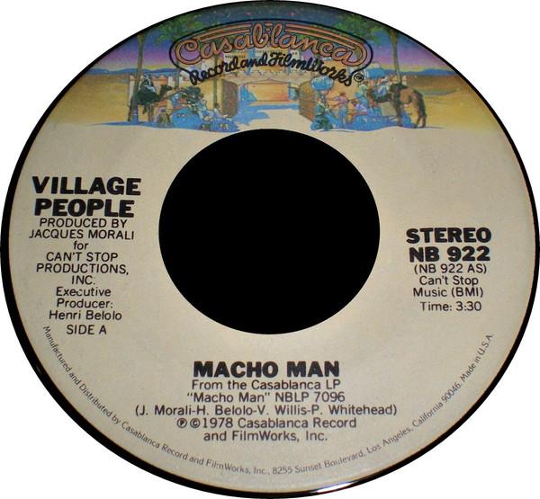 7inch Record VILLAGE PEOPLE - Macho Man NB922 Casablanca 1978 US Soul/Funk Used
7inch Record VILLAGE PEOPLE - Macho Man NB922 Casablanca 1978 US Soul/Funk Used
