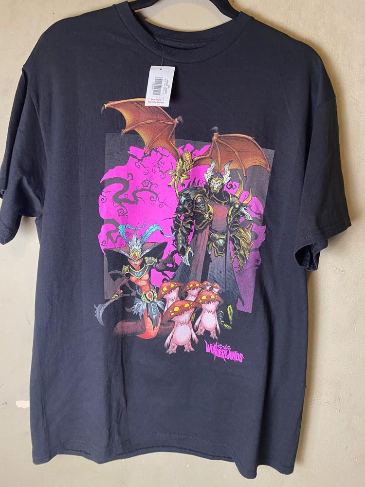 TINY TINA s Wonderland Black Mushroom Dragon Spencer s Tee SZ L- NWT Unisex T-Shirt XXXL
TINY TINA s Wonderland Black Mushroom Dragon Spencer s Tee SZ L- NWT Unisex T-Shirt XXXL