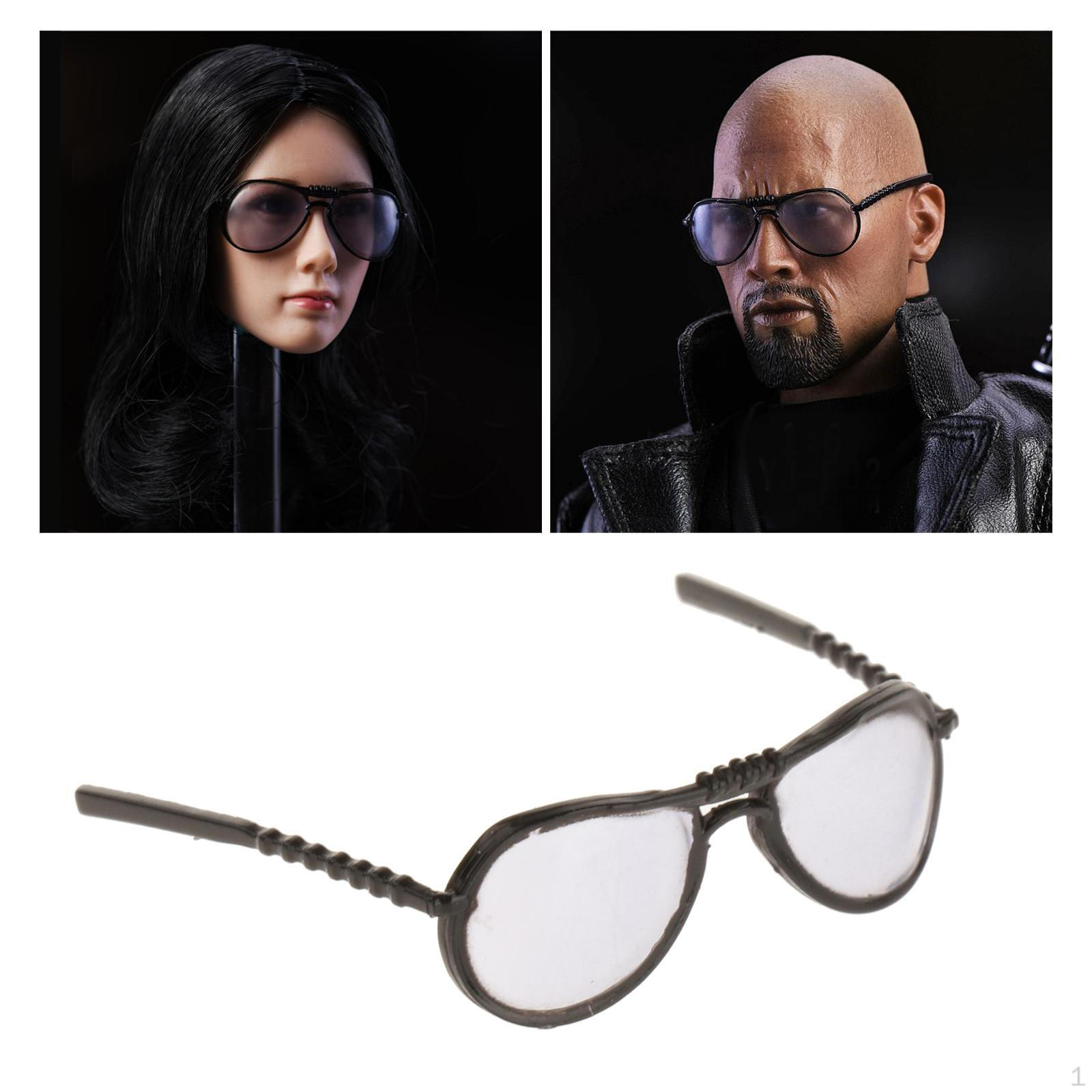 1/6 Pair of Vintage Round Glasses Sunglasses Alloy for 12inch Action Figure Dress-up Costume F02 Black
1/6 Pair of Vintage Round Glasses Sunglasses Alloy for 12inch Action Figure Dress-up Costume F02 Black