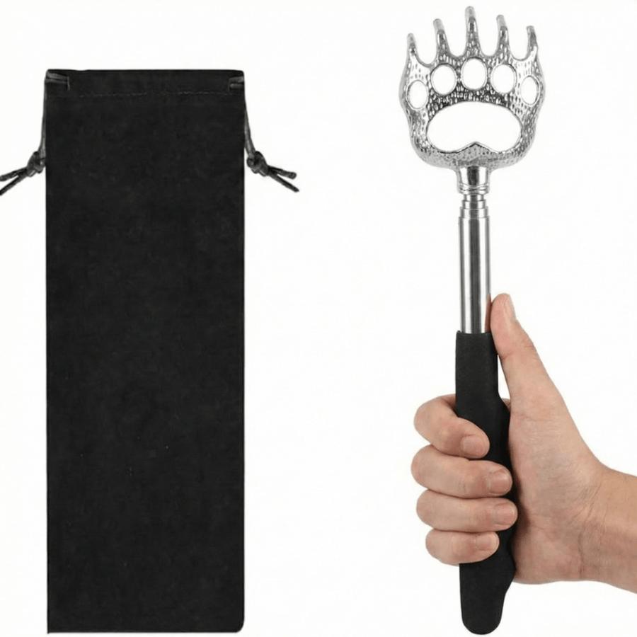 Ergonomic Bear Claw Back Scratcher & Massager - Telescopic Stainless Steel for People/Pet, Portable Gift Set with Velvet Pouch темно-серого
Ergonomic Bear Claw Back Scratcher & Massager - Telescopic Stainless Steel for People/Pet, Portable Gift Set with Velvet Pouch темно-серого