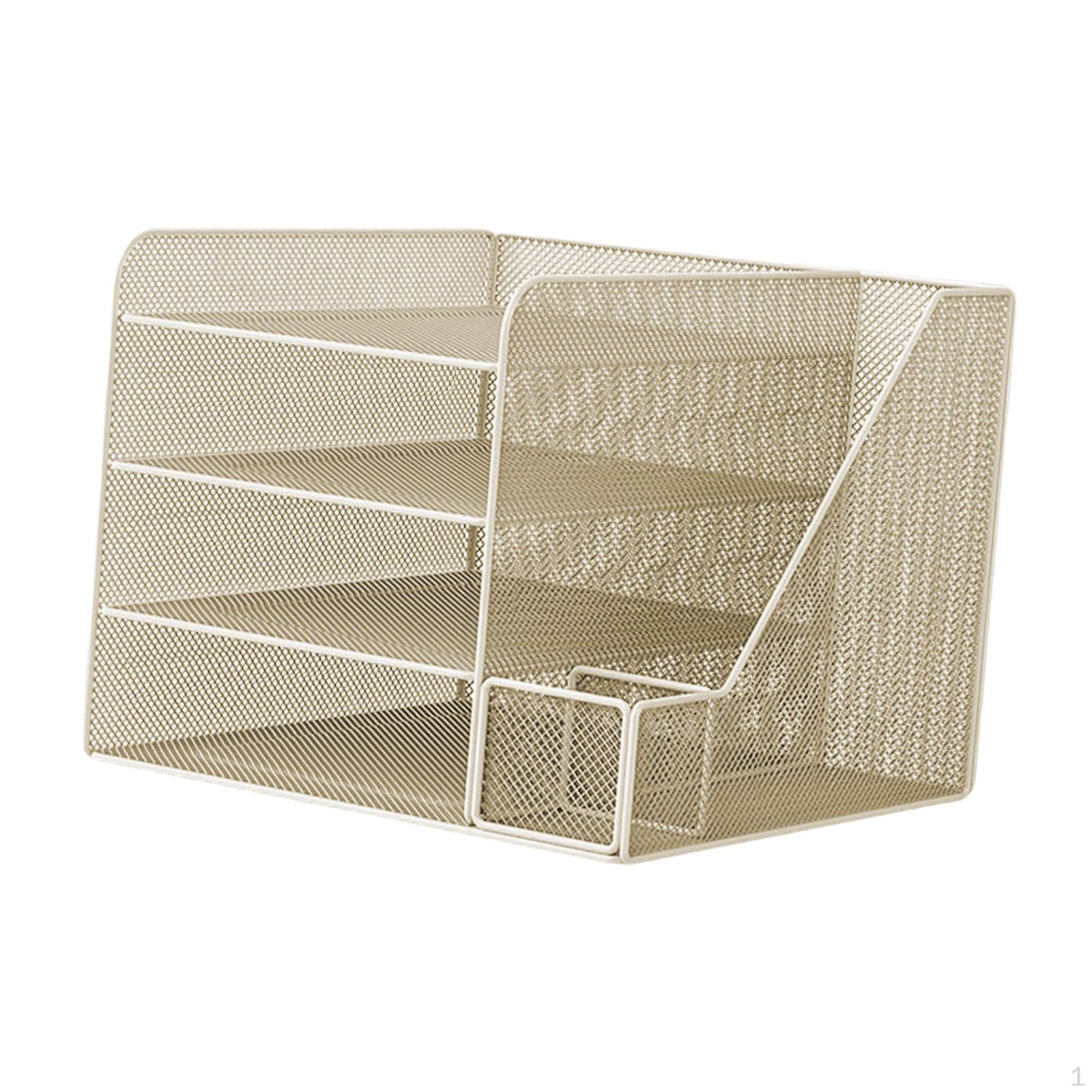 Настольный органайзер для хранения документов, держатель для ручек, креативный лоток для бумаги, сетчатый файл для
Настольный органайзер для хранения документов, держатель для ручек, креативный лоток для бумаги, сетчатый файл для