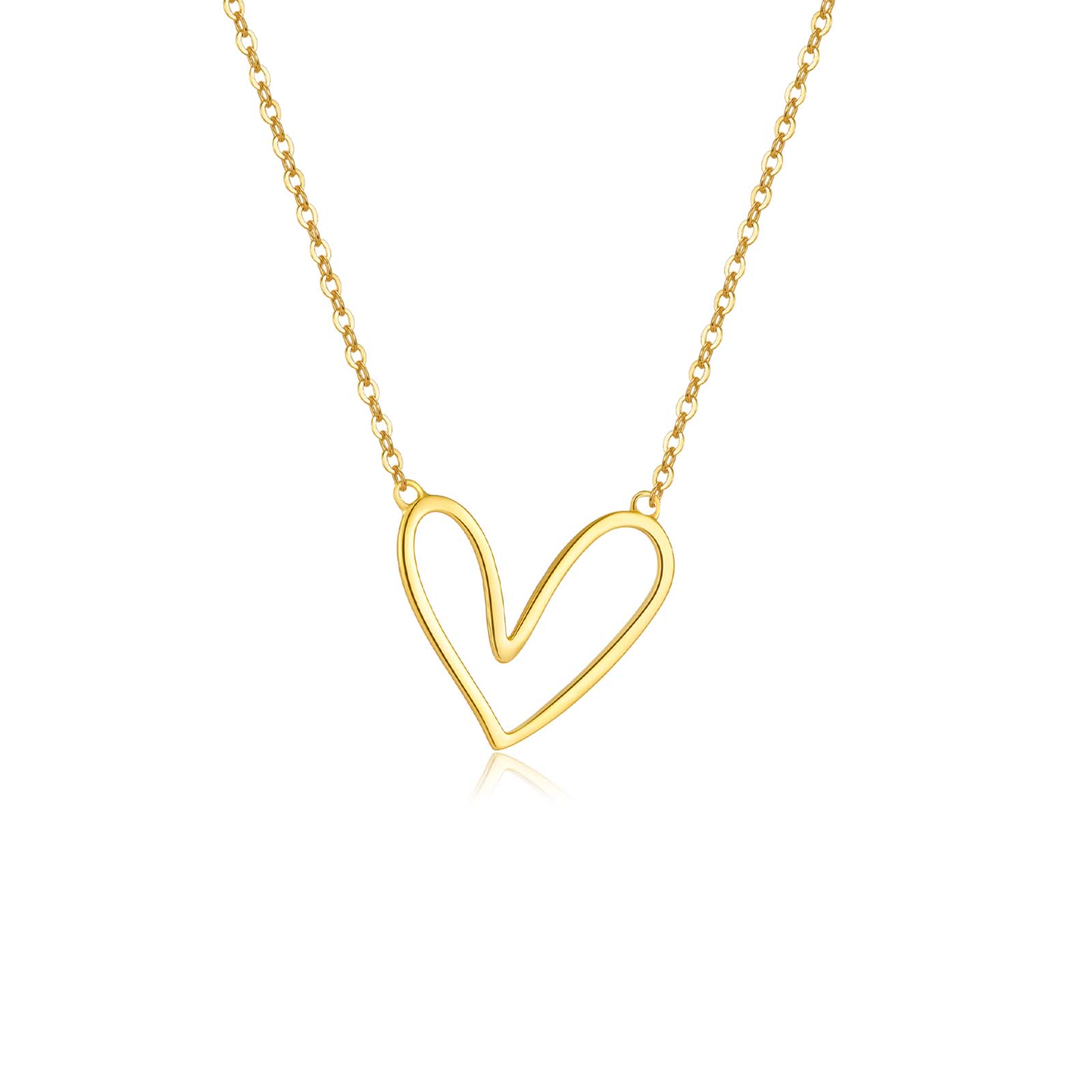 Sterling Silver Gold Plain Irregular Plain Heart Love Pendant Long Chain Party Fine Jewelry Spring Valentines золотий
Sterling Silver Gold Plain Irregular Plain Heart Love Pendant Long Chain Party Fine Jewelry Spring Valentines золотий