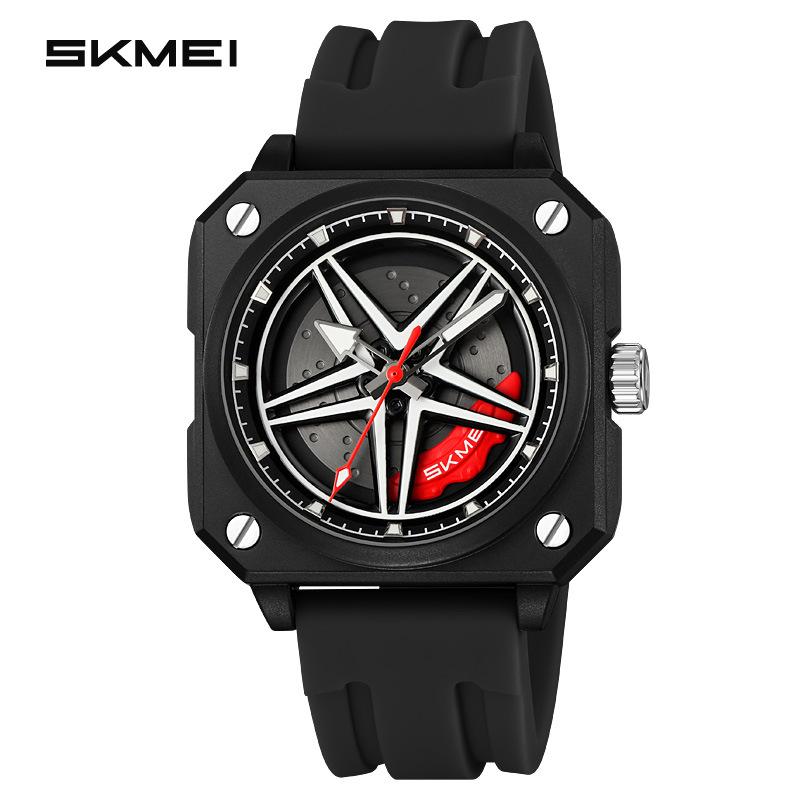 New men s quartz watch waterproof silicone strap student watch hollow rotatable wheel hub dial design чорний
New men s quartz watch waterproof silicone strap student watch hollow rotatable wheel hub dial design чорний
