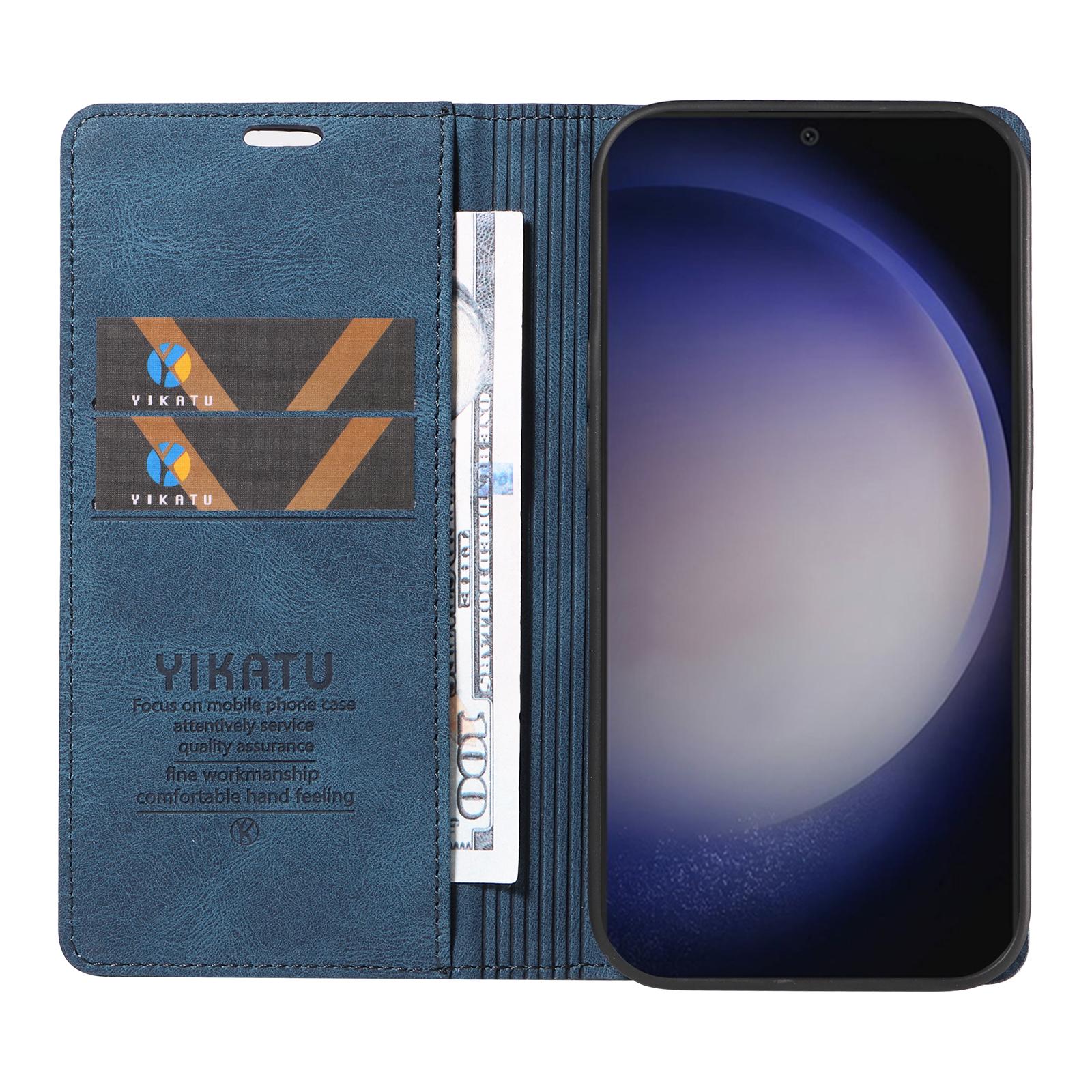 YIKATU YK-004 For Samsung Galaxy S25/S24 Case Wallet Leather Magnetic Clasp Phone Cover Blue
YIKATU YK-004 For Samsung Galaxy S25/S24 Case Wallet Leather Magnetic Clasp Phone Cover Blue