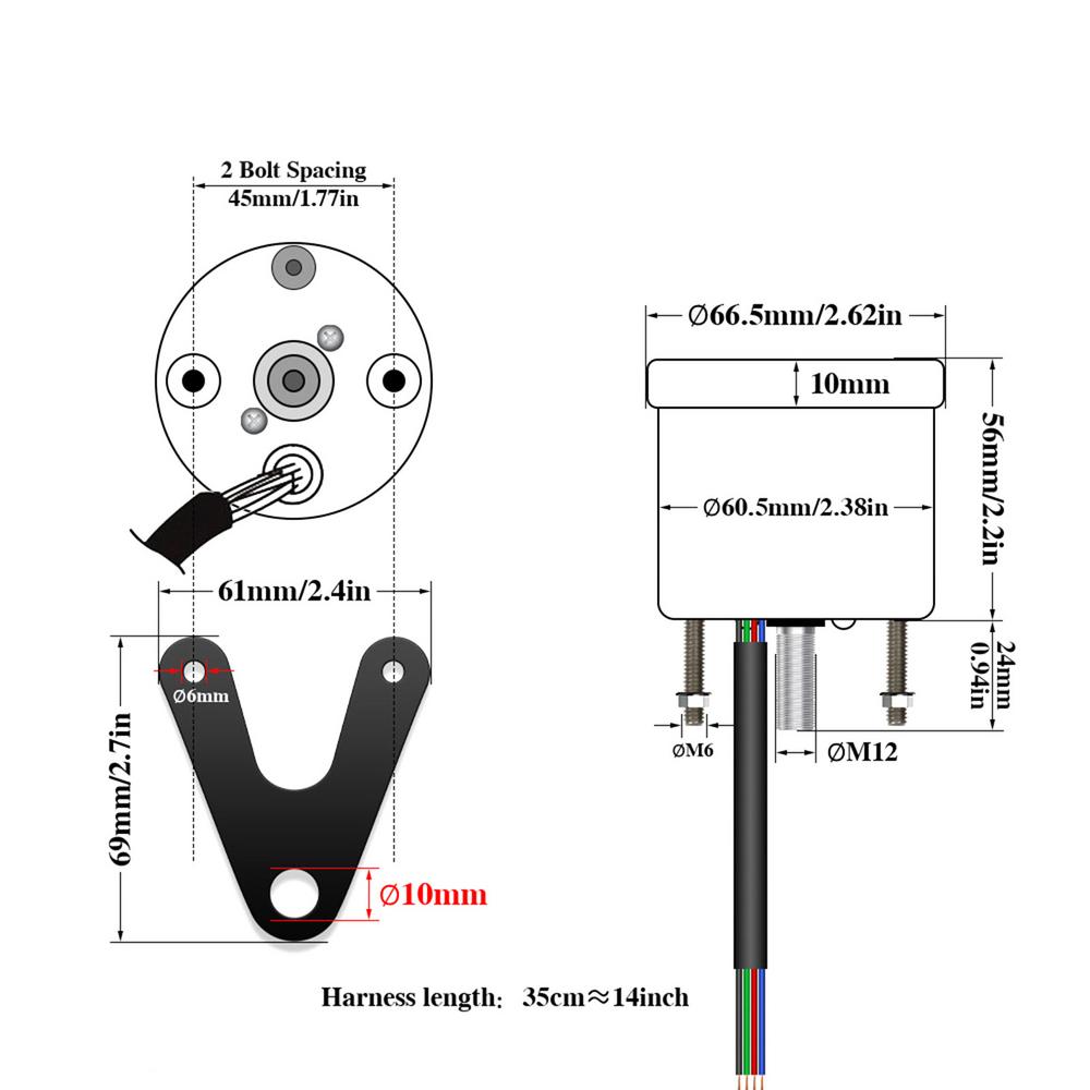 Digital Motorcycle Speedometer Waterproof LCD Speedometer Odometer With Bracket 10000 RPM DC 12V Mile Meter Gauge For Most
Digital Motorcycle Speedometer Waterproof LCD Speedometer Odometer With Bracket 10000 RPM DC 12V Mile Meter Gauge For Most