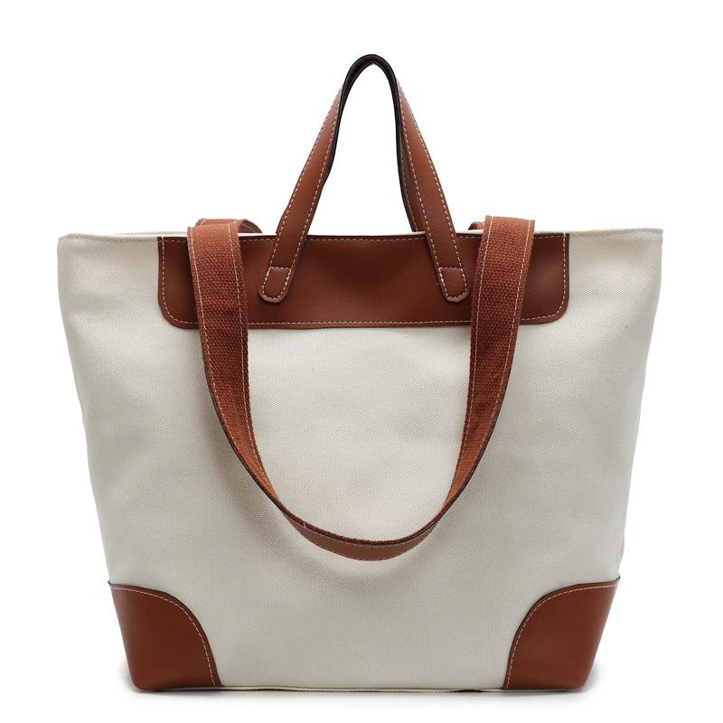 Женская холщовая сумка большой вместимости, наплечная сумка, сумка-тоут контрастного цвета бежевый
Женская холщовая сумка большой вместимости, наплечная сумка, сумка-тоут контрастного цвета бежевый