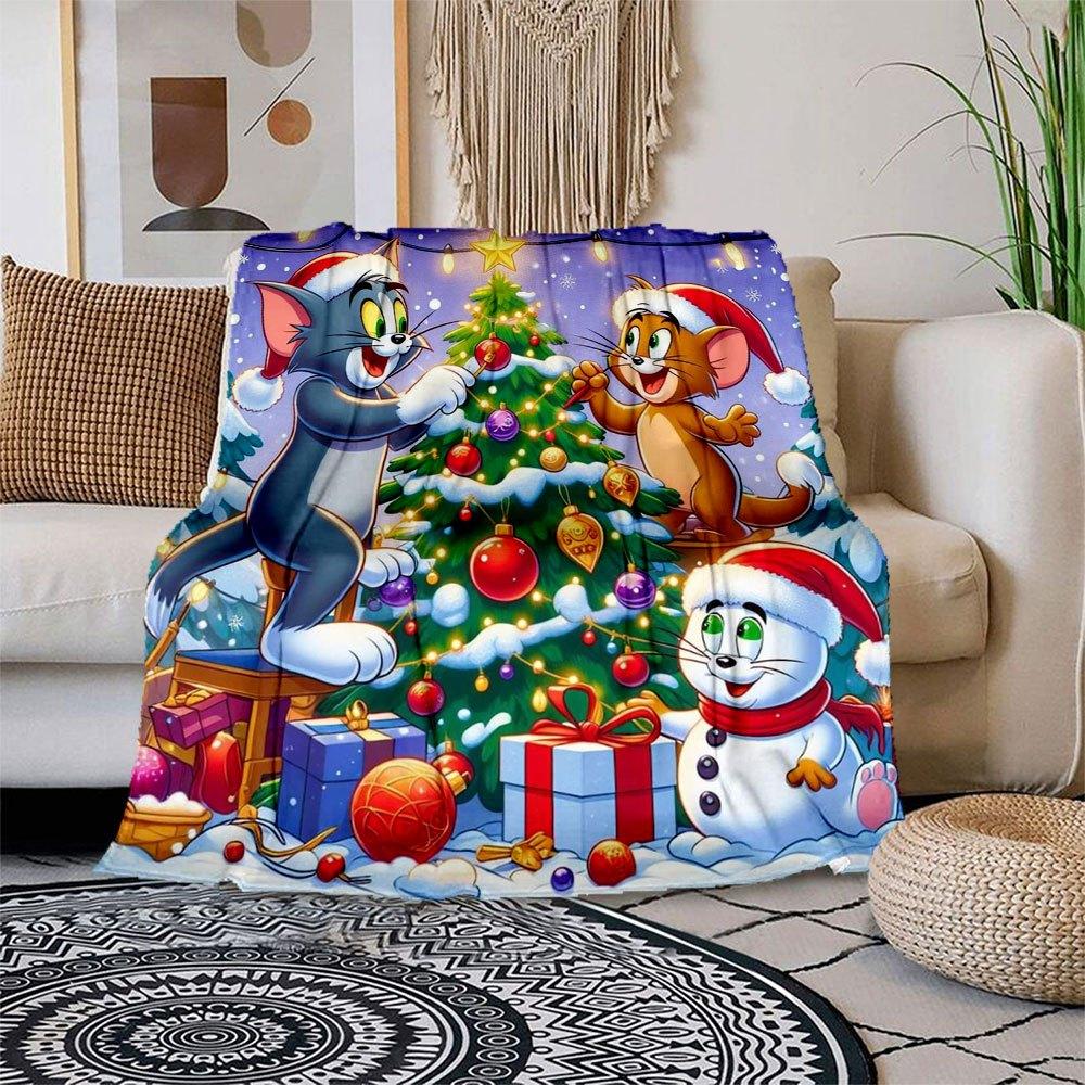 Tom Jerry Christmas Decorations for Kids Room Wall Art PrintBlanket Flannel Throw Blanket for Sofa, Bed, Travel, Camping, Office 100x150cm
Tom Jerry Christmas Decorations for Kids Room Wall Art PrintBlanket Flannel Throw Blanket for Sofa, Bed, Travel, Camping, Office 100x150cm